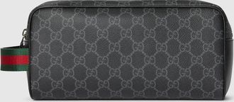 Gucci Porter Small Toiletry Case, Black, GG Canvas