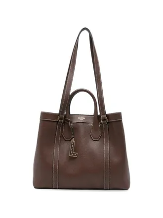 Lancel Handbag Small Brown Belleville Small