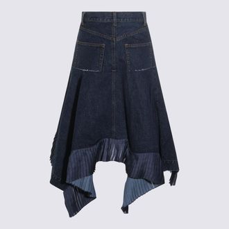 sacai Womens Skirts Blue _co