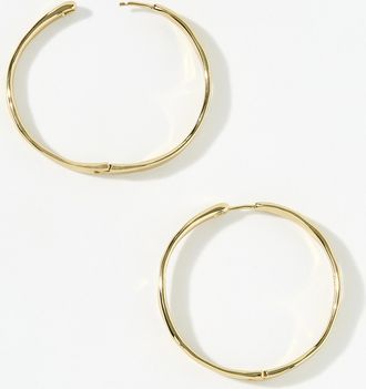 Pilgrim Womens Large wavy Hoop Earrings