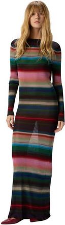 Missoni Long Backless Dress In Striped Knit in Multicoloured at Nordstrom, Size 44 It