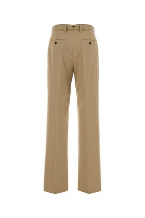 Prada Womens Beige Cotton Pant Corda Exterior: Pantaloni
