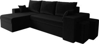 Mirjan24 Sof&aacute; rinconero Memphis 129, Kronos 07, Funci&oacute;n de descanso, Almacenaje, 256x139x80cm, 0