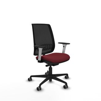 Piqueras y Crespo Silla De Oficina Piqueras Y Crespo Alares Burdeos Cuero Sint&eacute;tico