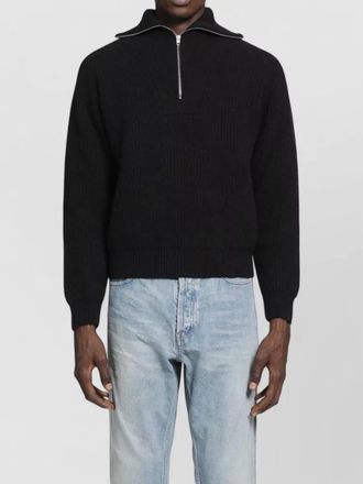 Jil Sander high collar knit jacket long sleeves