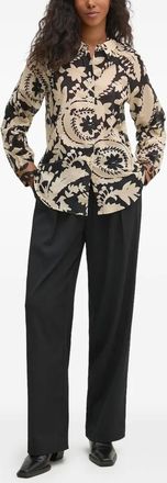 Pedro del Hierro Camicia a fiori - Nero