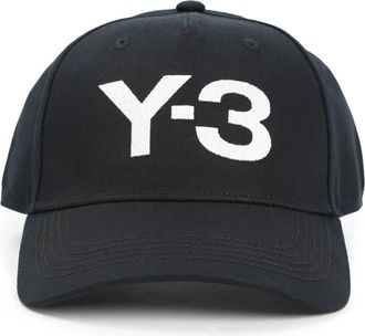 Yohji Yamamoto Logo Cap - Heren - Petten - Zwart - M - Katoen - Accessoires