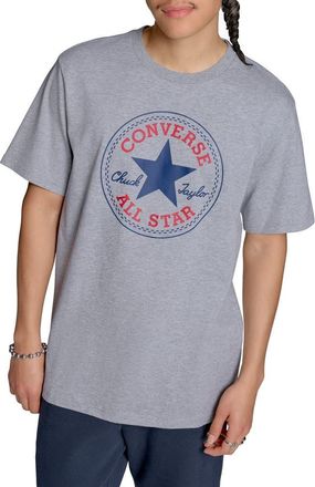 Converse Chuck Taylor All Star Logo T-Shirt in Vintage Grey Heather at Nordstrom, Size X-Small