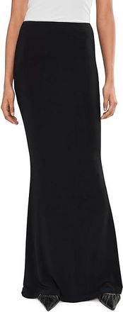 Norma Kamali Obie Long Skirt Womens Skirt Black : XS (Womens 2), Elastane/Polyester
