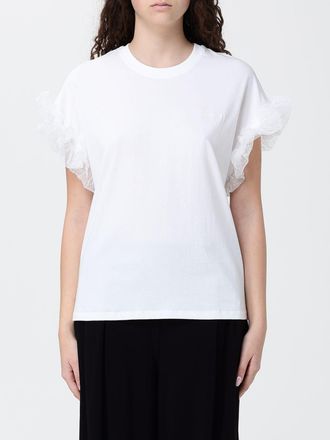 Twinset T-shirts in cotone con rouches Twinset