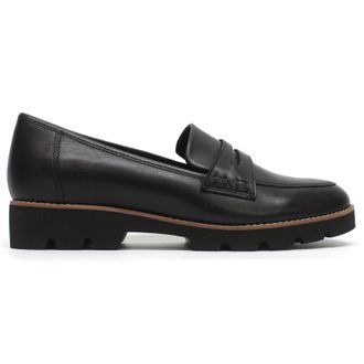 Vionic Cheryl II Nappa Leather Womens Loafers Shoes - Black - Size:UK 4.5