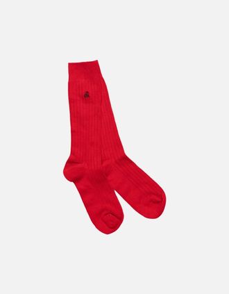 Swole Panda Mens Swole Panda Bamboo Socks Red - Size: 7/7.5/8/8.5/9/9.5/10/10.5/11