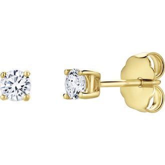 LuvMyJewelry Valeria 0.2 Ct TW Lab Grown Round Diamond Studs 14K Gold Earrings in 14K Yellow Gold at Nordstrom