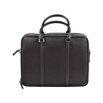 Pourchet Ethan Aktetas - Heren - Laptoptassen - Bruin - ONE Size - Leer - Tassen