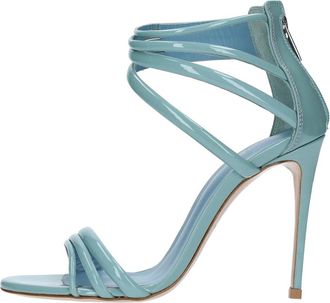 Le Silla Denise Sandal - Dames - Sandalen met hakken - Blauw - 36 1/2 EU - Leer - Schoenen
