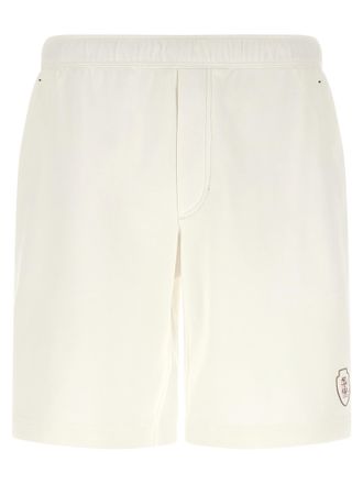 Brunello Cucinelli White Cotton Bermuda Mens Shorts