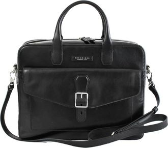The Bridge Nero Uomo Leren Schoudertas - Heren - Laptoptassen - Zwart - ONE Size - Leer - Tassen