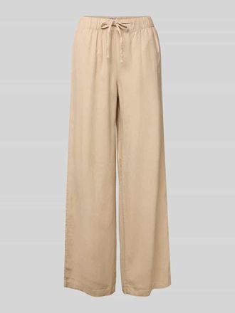 Only Weite Hose aus Viskose-Leinen-Mix Modell CARO in Sand, Gr&ouml;&szlig;e XL