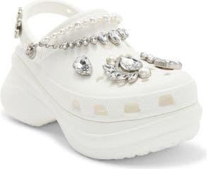 Crocs Bae Wedding Glitter Clog in White at Nordstrom Rack, Size 10