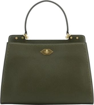 Pourchet Trianon Handtas - Dames - Handtassen - Groen - ONE Size - Leer - Tassen