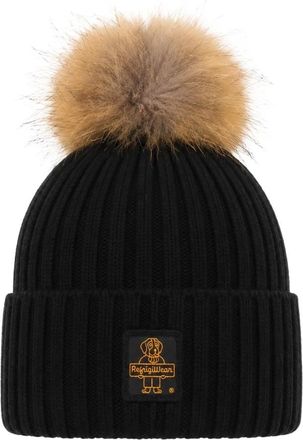 RefrigiWear Accessoires, Dames, Zwart, ONE Size, Wol, Sneeuwvlok Muts