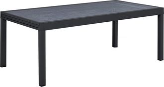 Habitat et Jardin Tavolo Da Giardino Allungabile In Alluminio lagos - 200/320 X 105 X 76 Cm - Nero
