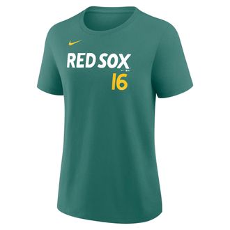 Nike Jarren Duran Boston Red Sox City Connect Nike Womens MLB T-Shirt in Green | 01K93CCBQ9-3ZE