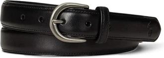 Polo Ralph Lauren Gesp riem met stiksels - Heren - Riemen - Zwart - 100 CM - Leer - Accessoires