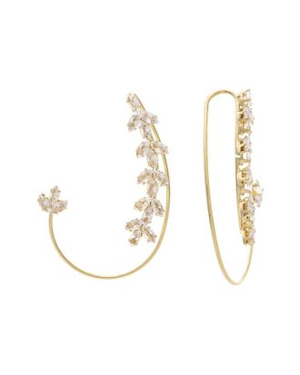 Rivka Friedman 18K Plated CZ Earrings