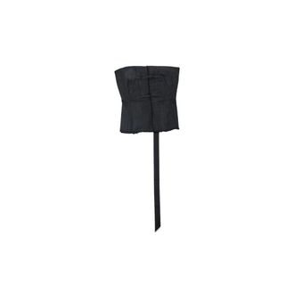 Rick Owens Splintered Bustier Top - Dames - Tops - Zwart - Maat: L Katoen