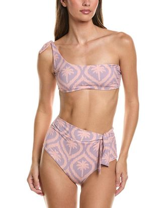 Maneb&igrave; Manebi 2Pc Tie-Up One-Shoulder Bikini Set
