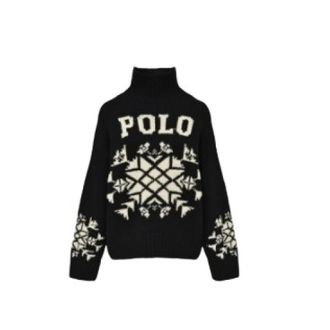 Polo Ralph Lauren Jersey de cuello alto de lana con copos de nieve - Knitwear - Mujer - Negro - XS
