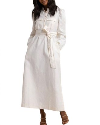 Southern Tide Klara Maxi Dress In Sand White