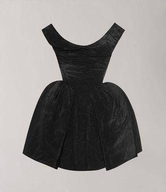 Vivienne Westwood Mini Bagatelle Dress Viscose Black 10 Women