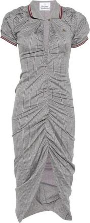 Vivienne Westwood Pulling Jurk - Dames - Casual kleedjes - Grijs - S - Katoen - Kleedjes