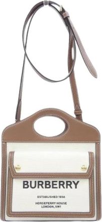 Burberry Pre-owned Cross Body Bags, female, Beige, Size: ONE SIZE Pre-owned Cross Body Bag