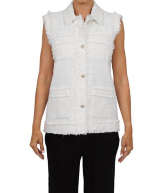 Love Token Tara Jacket Vest In White