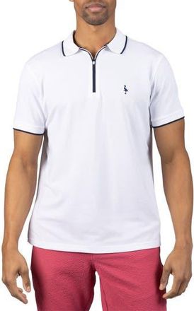 Tailorbyrd Tipped Piqu&eacute; Polo in White at Nordstrom Rack, Size Xx-Large