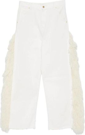 Darkpark Fringed Raw-hem Jeans
