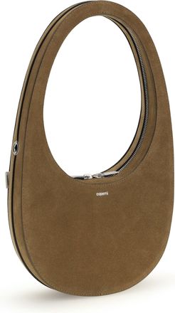 Coperni Womens Swipe Shoulder Bag Brown Calf Leather Bos Taurus