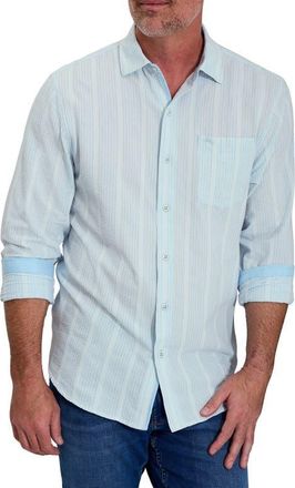 Tommy Bahama Nova Wave Button-Up Shirt in Malachite Heather at Nordstrom, Size Xxx-Large