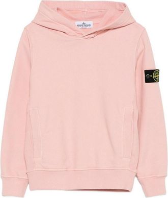 Stone Island Pink Cotton Hoodie