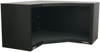 Loops 930mm Heavy Duty Modular Corner Wall Cabinet - Steel Construction - Fixings