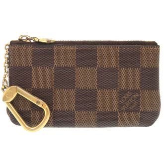 Louis Vuitton Brown Damier Canvas Damier Canvas Coin Purse/Coin Case (Pre-Owned)