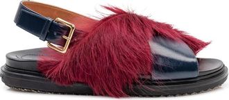 Marni Black Color Block Sandals