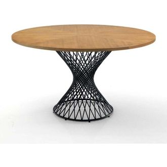 Oresteluchetta Oresteluchetta - Tavolo rotondo effetto legno finitura rovere cm. H.75 x &oslash; 137