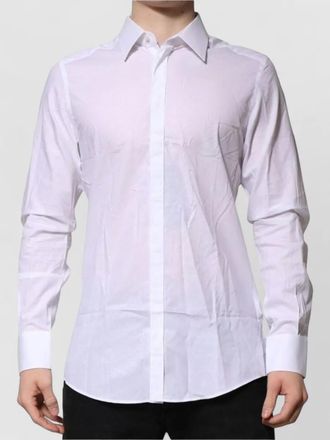Dolce & Gabbana textured cotton long-sleeve shirt
