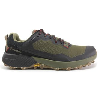 Berghaus Revolute Active Shoe Textile Synthetic Mens Lace Up Shoes - Black Dark Green - Size:UK 12
