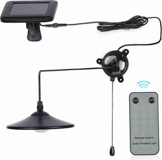 OEM L&aacute;mpara Colgante Solar, 2 Modos De Control, 50 L&uacute;menes, 8 Led, Luz Solar Para Cobertizos Con Control Remoto E Interruptor De Cord&oacute;n Para Uso Interior 