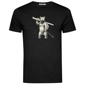 Greenbomb Ski Bear Spice T-Shirt f&uuml;r Herren | schwarz